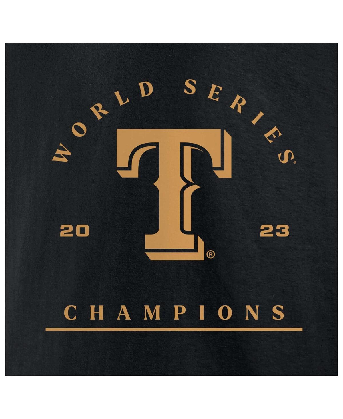 Men's Fanatics Marcus SemienTexas Rangers 2023 World Series Champions Name and Number T-shirt - Black