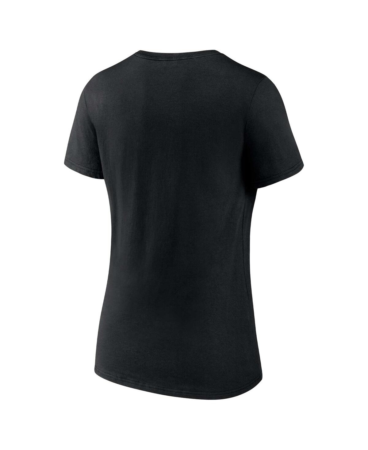 Women's FanaticsTexas Rangers 2023 World Series Champions Parade V-Neck T-shirt - Black