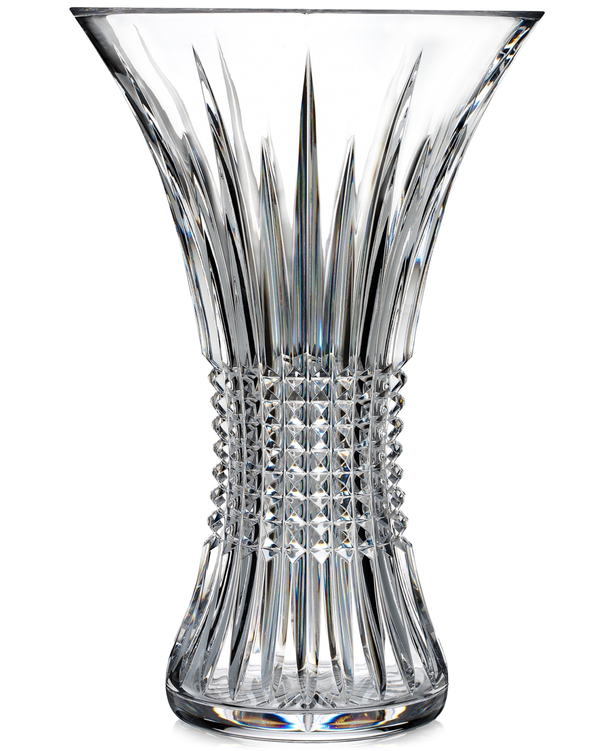 Waterford Lismore Diamond Vase 12" In No Color