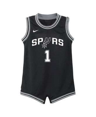 Infant Boys and Girls Victor Wembanyama Black San Antonio Spurs Swingman Player Jersey - Icon Edition