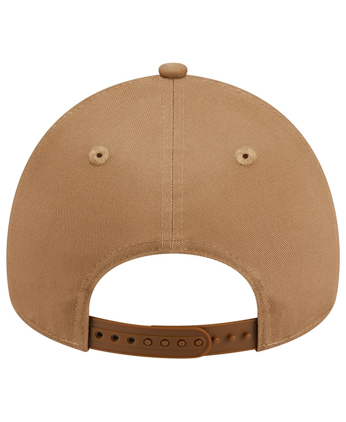 NEW ERA MEN'S NEW ERA KHAKI PITTSBURGH PIRATES A-FRAME 9FORTY ADJUSTABLE HAT 