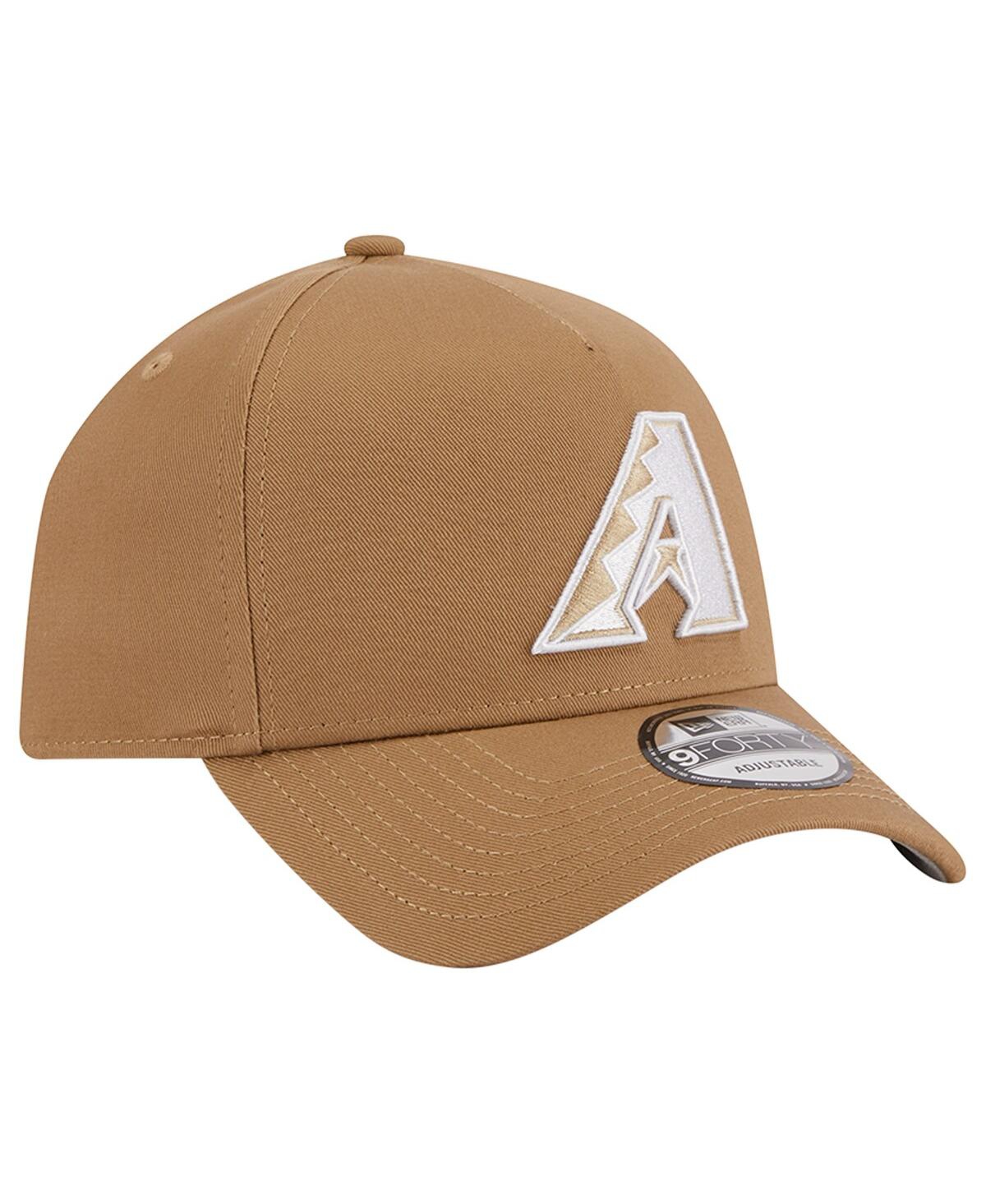 New Era Men's  Khaki Arizona Diamondbacks A-frame 9forty Adjustable Hat In Khaki