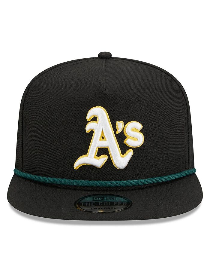 New Era Men's Black Oakland Athletics Branch Golfer Snapback Hat Macy's