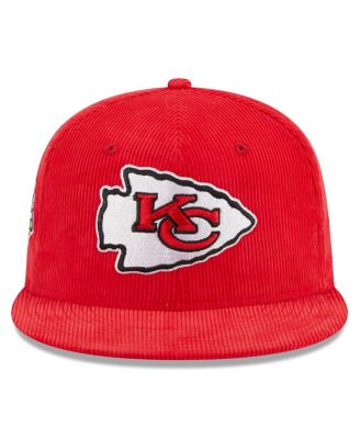 Men's Red Kansas City Chiefs Throwback Cord 59FIFTY Fitted Hat