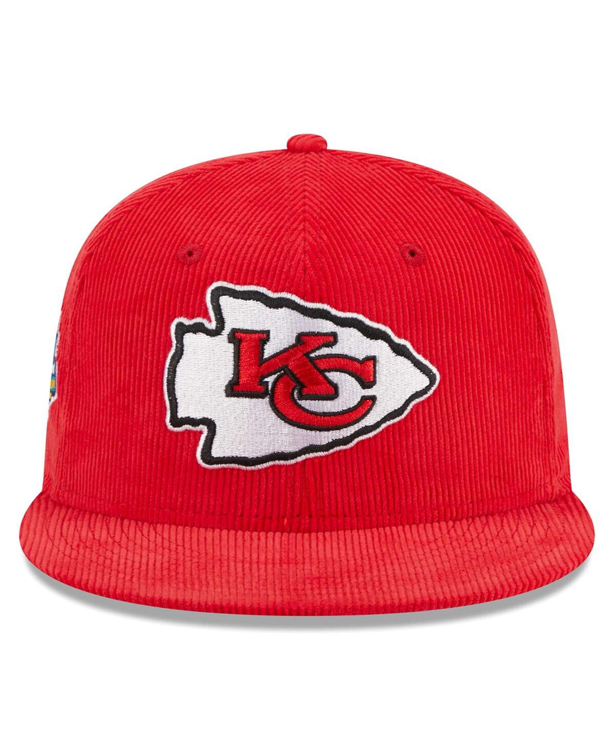 Men's New EraKansas City Chiefs Throwback Cord 59FIFTY Fitted Hat - Red