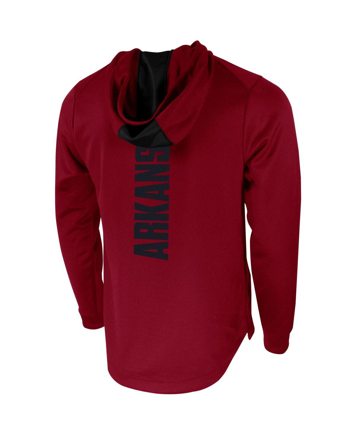 Men's NikeArkansas Razorbacks 2-Hit Performance Pullover Hoodie - Cardinal