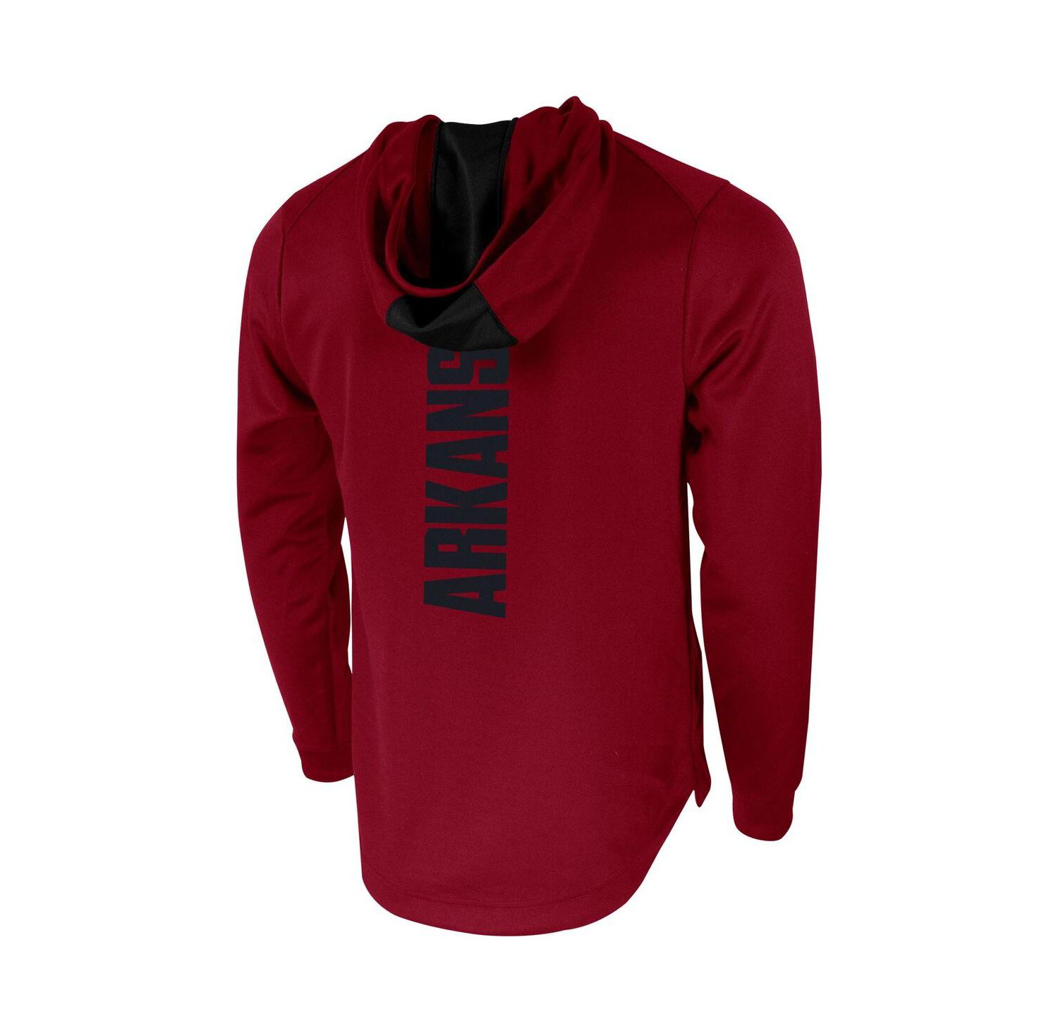 Men's Cardinal Arkansas Razorbacks 2-Hit Performance Pullover Hoodie