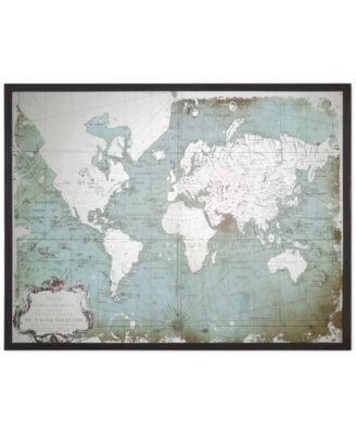 Uttermost - Wall Art, Mirrored World Map