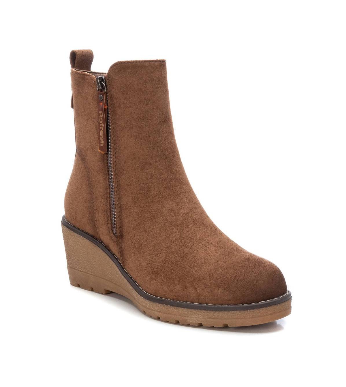 Women's Suede Booties By - Taupe