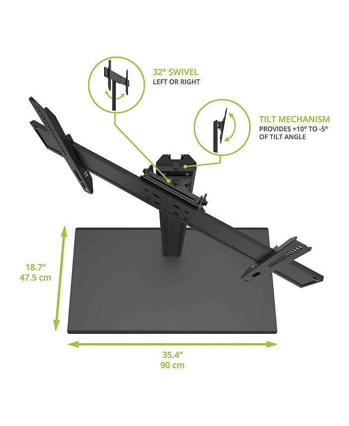 Kanto TTS150 Universal Adjustable Tabletop Mount with Integrated Cable