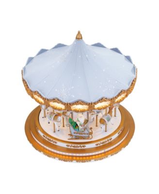 Free Shipping! Mr. Christmas 12" Animated Very Merry Carousel, Multicolor & Gold, One Size, 1 Count