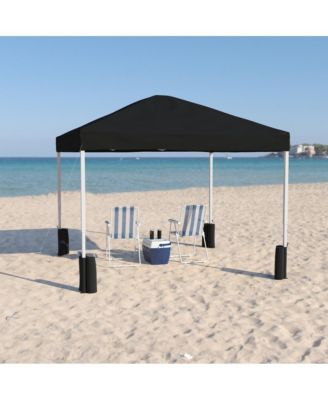 Ukko 10'X10' Weather Resistant, Uv Coated Pop Up Canopy Tent With Sandbags And Wheeled Case