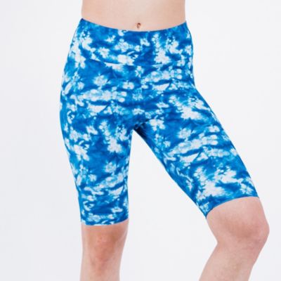 Women's Chlorine Resistant High Waisted Long Bike Swim Shorts