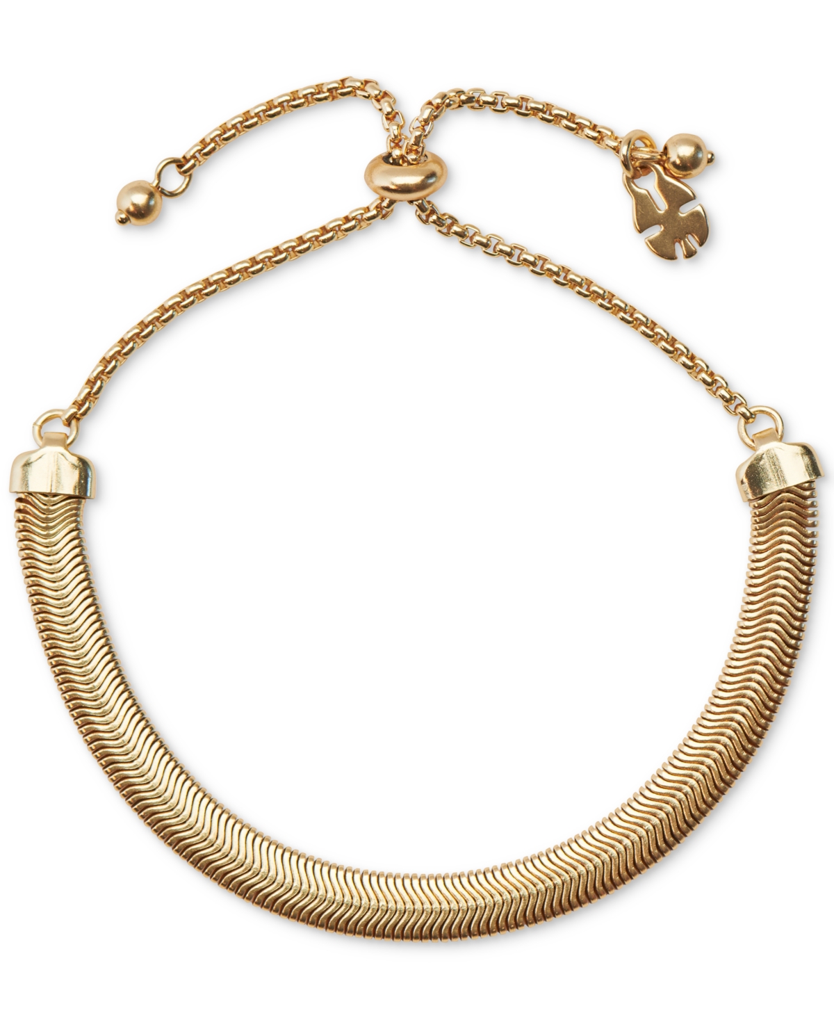 Lucky Brand Gold-tone Herringbone Bracelet