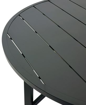 Astaire 60" Round Outdoor Slat Top Dining Table, Created for Macy's