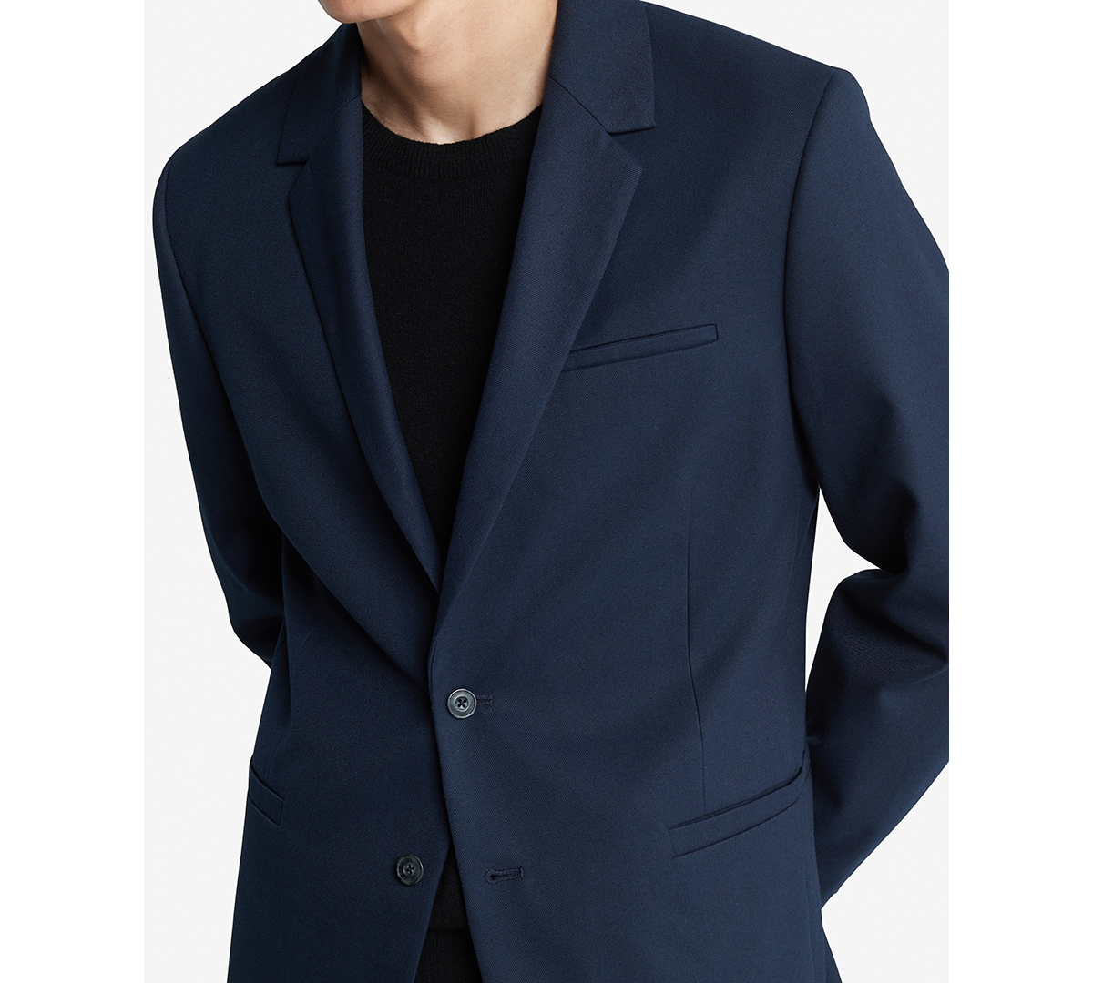 Calvin Klein Men's Sky Captain Slim-fit Refined Twill Blazer