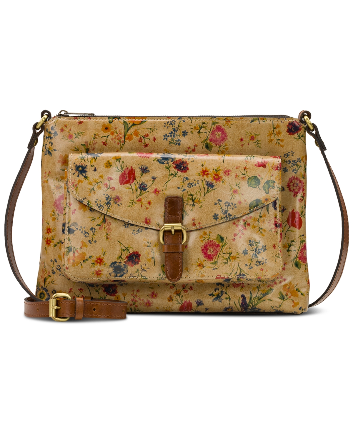 Kirby East West Leather Crossbody, Created for Macy's - Prairie Rose