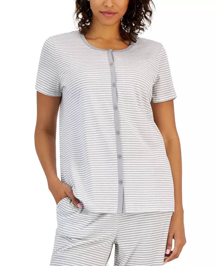 Women's 2-Pc. Cotton Printed Cropped Pajamas Set - thumbnail 9