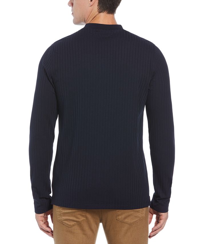 Perry Ellis Men's Vertical Ribbing LongSleeve Henley Shirt Macy's