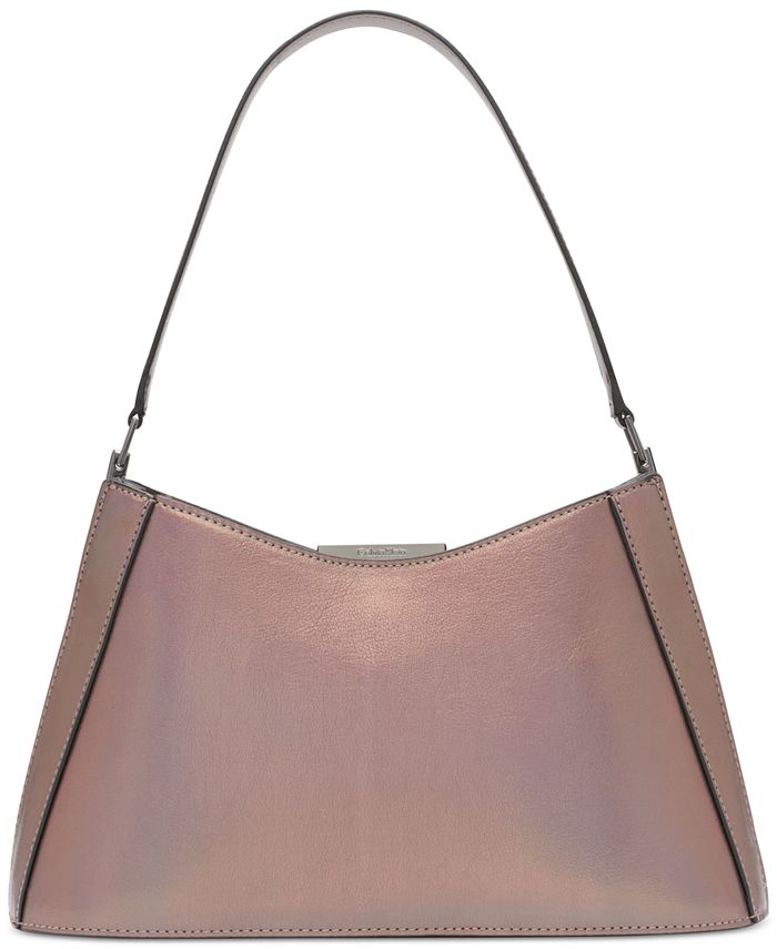 Calvin Klein Wren Chrome Shoulder Bag with Magnetic Snap Macy s