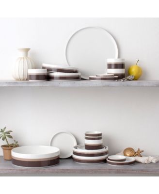 Colorstax Stripe 16-Piece Dinnerware Set, Service for 4
