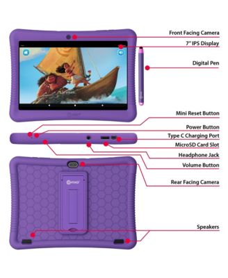 10"Kids Tablet 32GB, Includes 80+ Disney Storybooks & Stickers, Kid-Proof Case with Kickstand & Stylus, (2024 Model)
