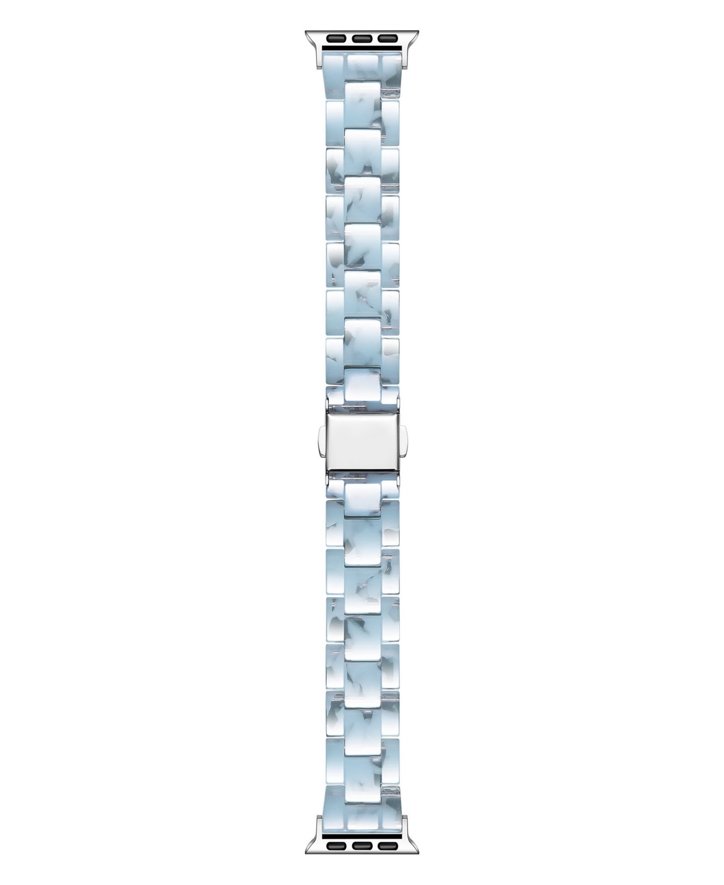 Ремешок для часов Posh Tech Claire Resin Band for Apple Watch 44,45,46, 49mm, цвет: Светлый синий — фото 3