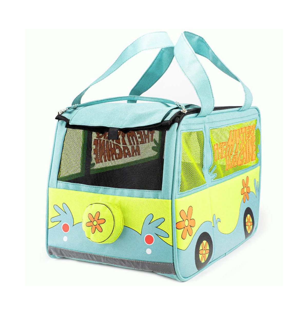 Scooby Doo Pet Carrier, The Mystery Machine, Dog Cat Bunny Carrying Case - Blue