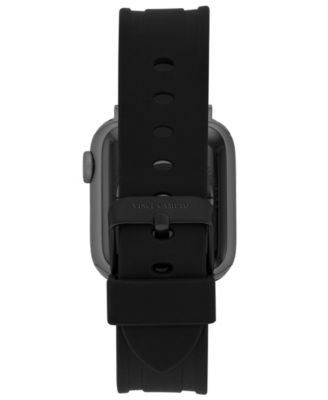 Men's Black Premium Silicone Band Compatible with 42mm, 44mm, 45mm, Ultra, Ultra2 Apple Watch