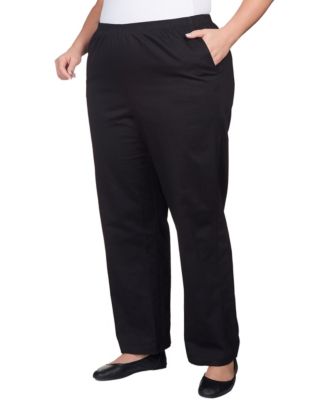 Plus Size Mid-Rise Casual Pants