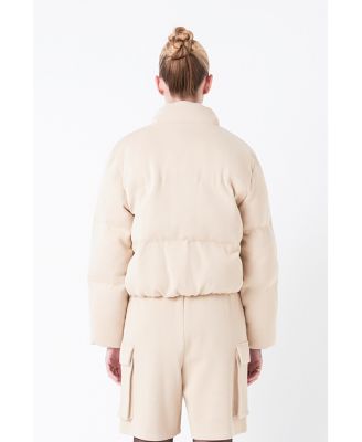 Women's Knit Puffer Jacket