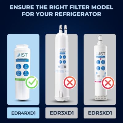 Replacement Refrigerator Water Filter Pack of 3 Compatible with Maytag, Whirlpool, Kenmore