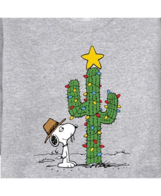 Men's Peanuts Crew-neck Fleece T-shirt