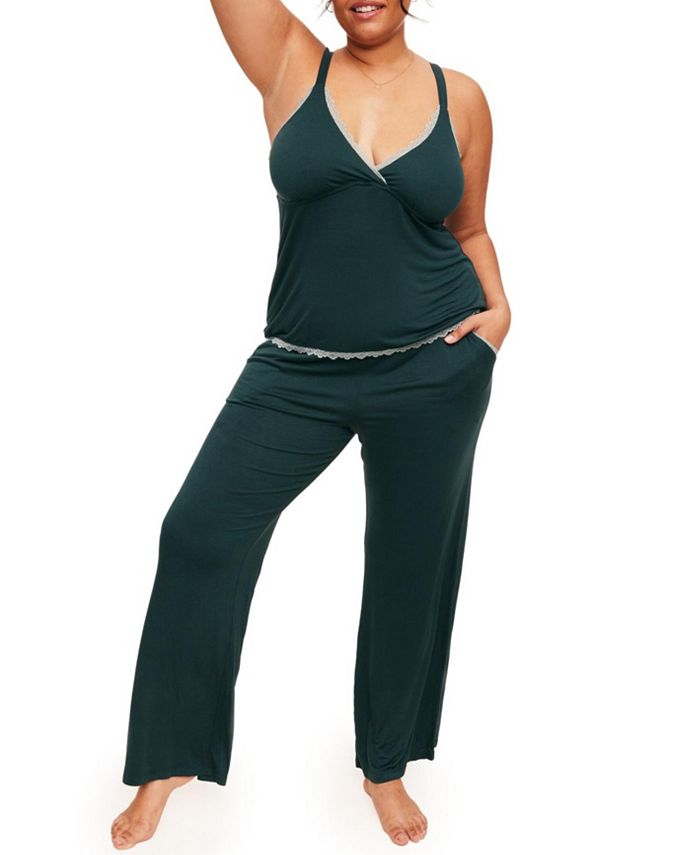 Adore Me Audrie Women's Plus-Size Pajama Cami and Pants Set - Macy's