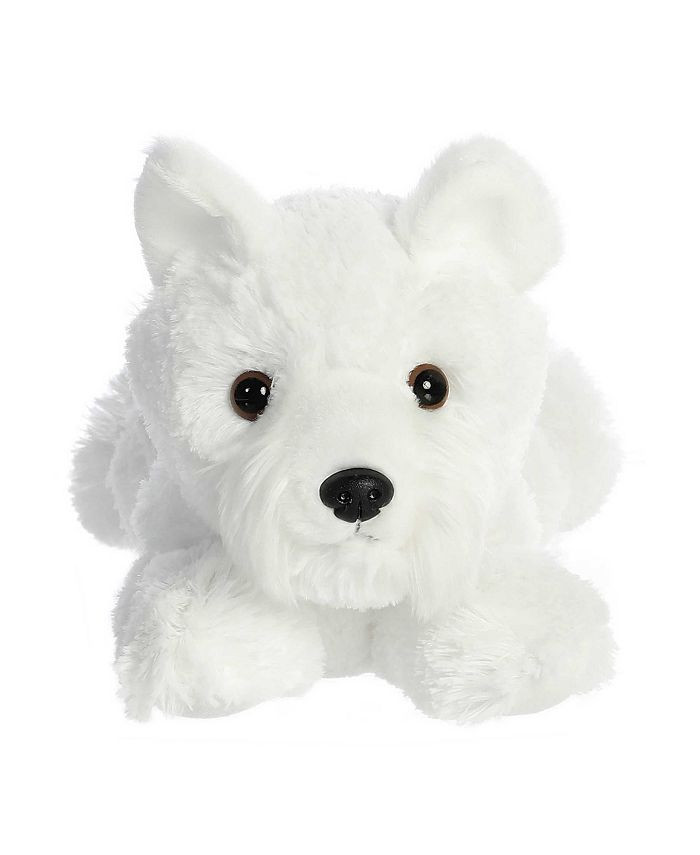 Aurora Medium Windsor Westie Flopsie Adorable Plush Toy White 12" - Macy's