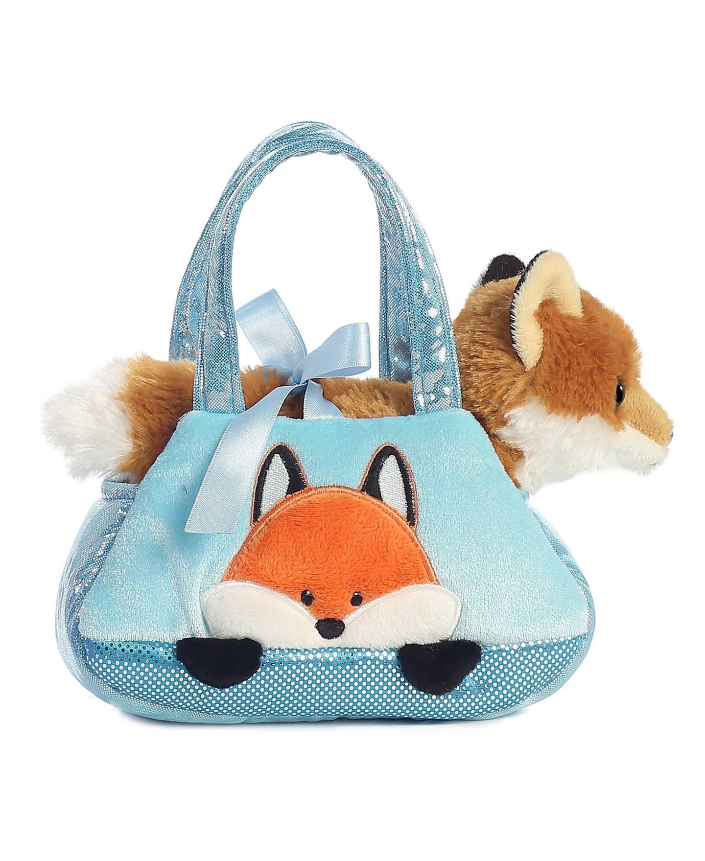 Детская мягкая игрушка Aurora Peek-a-Boo Fox Fancy Pals 7" Plush — фото 1