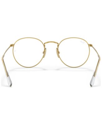 Unisex Round Titanium Optics Eyeglasses, RB8247V