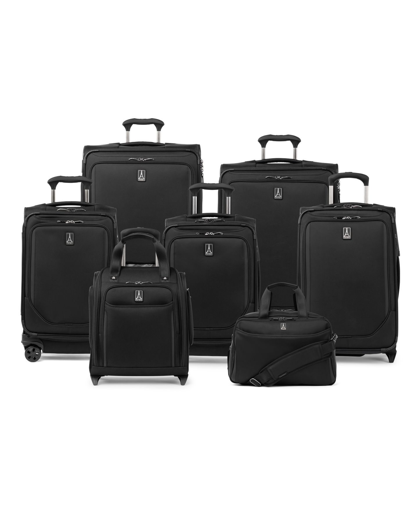 Чемоданы Travelpro Crew Classic Luggage Collection, цвет: Угольно-чёрный — фото 2