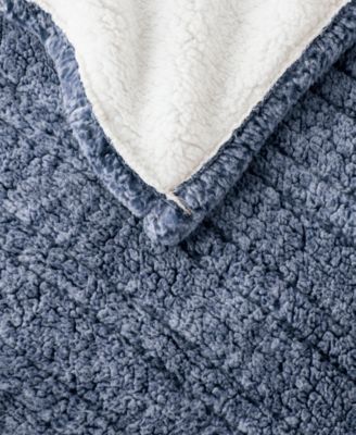 Marbled Sherpa Heated Throw, 50" x 60"