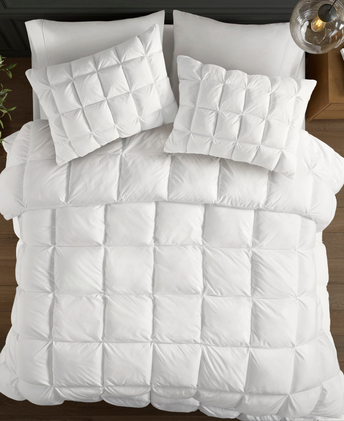 Madison Park Stay Puffed Overfilled Down Alternative Comforter, Full/queen In White