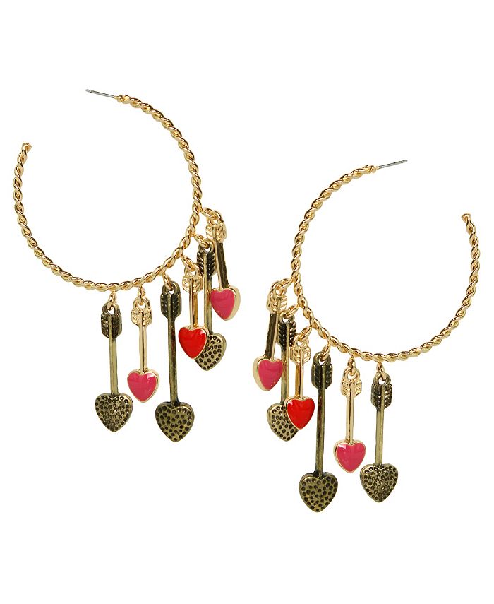 Betsey johnson sales hoop earrings