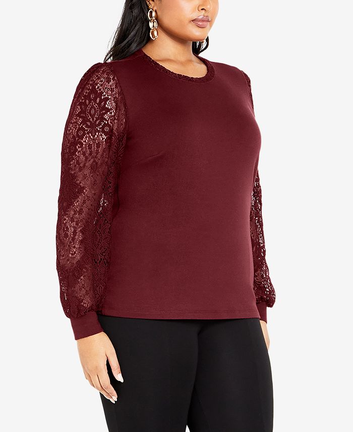 macy's last act plus size tops