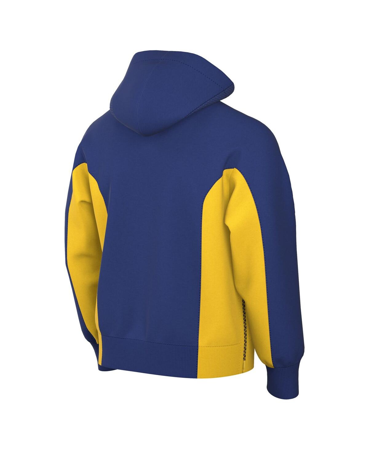 Shop Nike Men's  Royal Golden State Warriors 2023/24 Authentic Showtime Performance Full-zip Hoodie