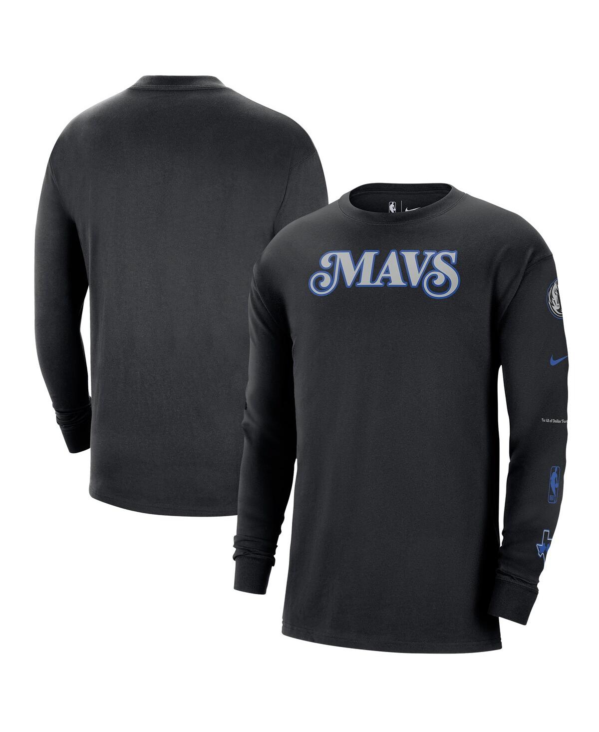 Nike Men's  Black Dallas Mavericks 2023/24 City Edition Max90 Expressive Long Sleeve T-shirt