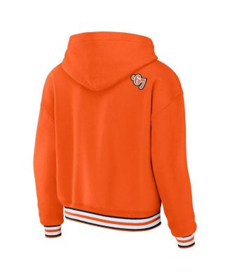 Women's Orange Philadelphia Flyers Lace-Up Pullover Hoodie