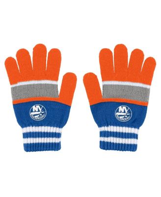 Women's New York Islanders Stripe Glove and Scarf Set