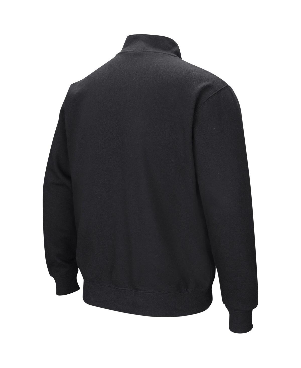 Shop Colosseum Men's  Black Duke Blue Devils Tortugas Quarter-zip Top