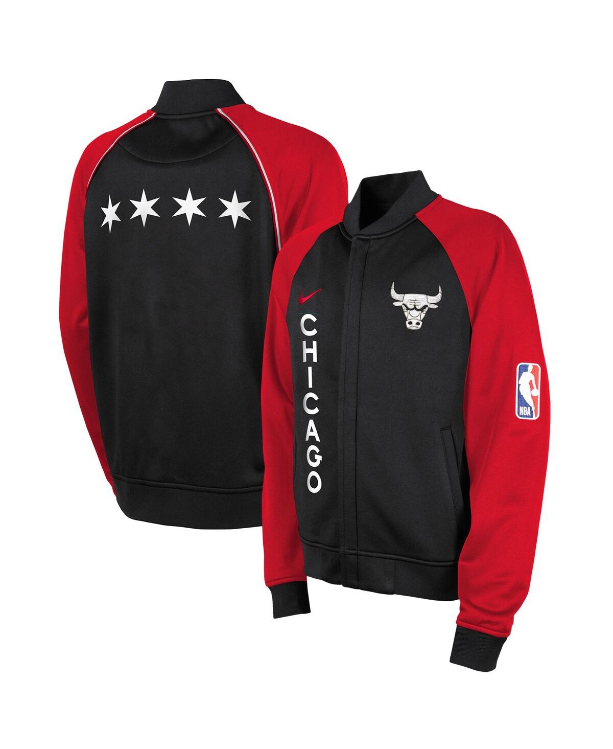 Shop Nike Big Boys  Black Chicago Bulls 2023/24 City Edition Authentic Showtime Full-zip Jacket