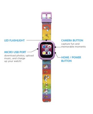 V3 Girls Purple Silicone Smartwatch 42mm Gift Set