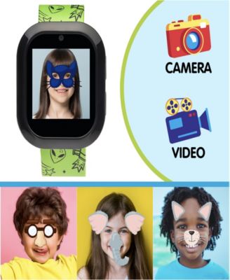 V3 Boys Green Silicone Smartwatch 42mm Gift Set